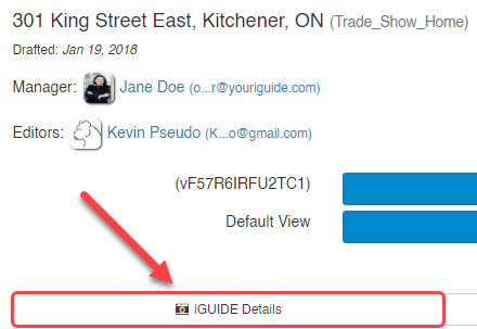 iGUIDE Details nella lista My iGUIDEs